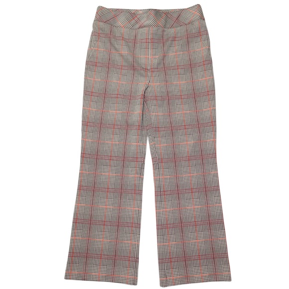 SPANX Pants - Spanx The Perfect Kick Flare Ponte Pants 1X Plaid Houndstooth High Rise Pull On